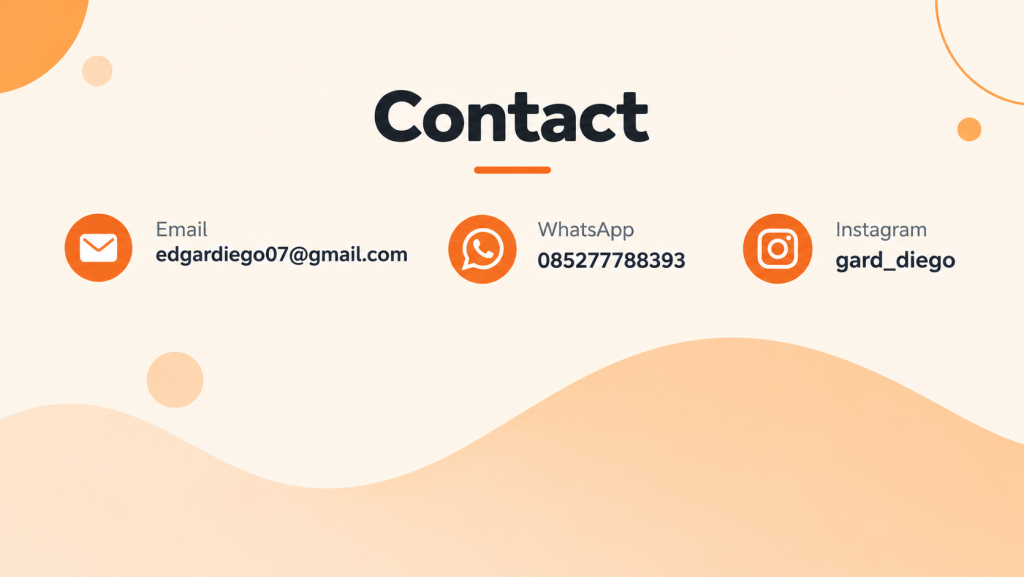 modern contact info banner